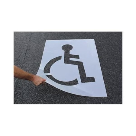 Accuform Parking Symbol Stencil, 47 in Overall Height, 34 in Overall Width, 116 in Thickness, Polyethylene FMS258